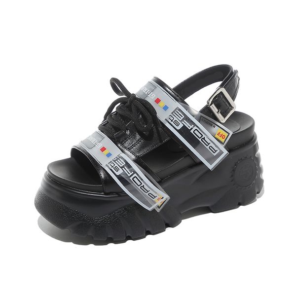 Compre Lucyever 2019 Mulheres De Verão Fundo Cunha Grossa Sandálias Plataforma Senhoras Com Tira No Tornozelo Sapatos Dedo Do Pé Aberto Mulher Branca Preto Y190704 De Gou03, $148,83 | Pt.Dhgate.Com