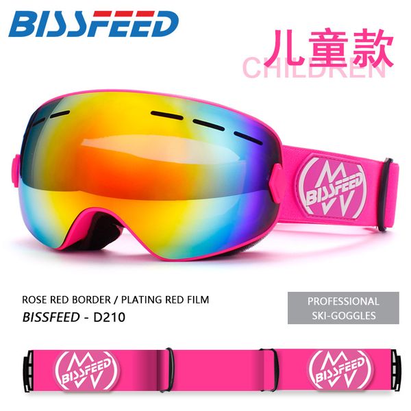 

boys girls ski goggles double lens anti fog snowboard glasses kids winter snow ski eyewear professional children skiing goggles