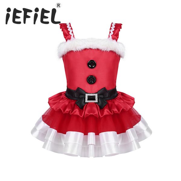 

fancy new year baby girls christmas red dress little girls holiday children clothing xmas party tulle kids princess costume, Red;yellow