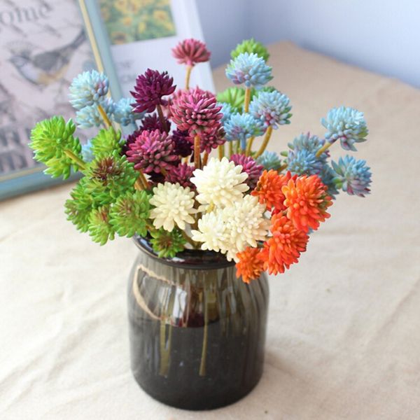 Simulation Artificial Succulent Fake Plants Plastic Flowers Home Floral Decor