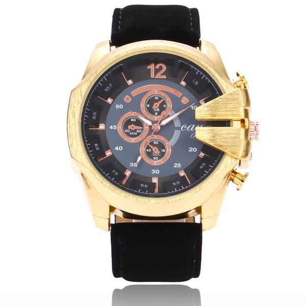 

men's watches wholesale brand new fashion classic pu leather strap big dial plate quartz wristwathce dhl lw057, Slivery;brown
