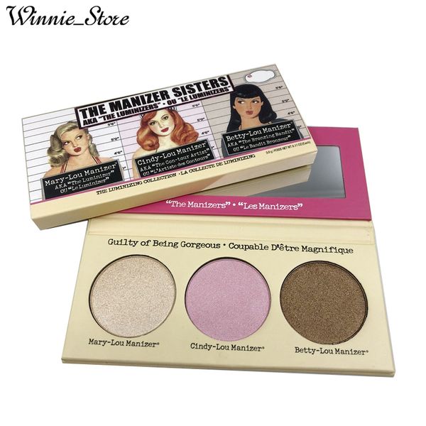 

By epacket lady the manizer i ter cindy lou mary lou betty lou 3 color bronzer highlighter palette quality