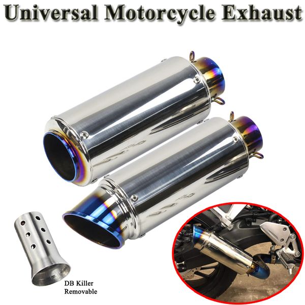 

motorcycle sc racing gp exhaust pipe escape modified universal muffler db killer for yamaha r6 cbr1000rr 390 z250 r3