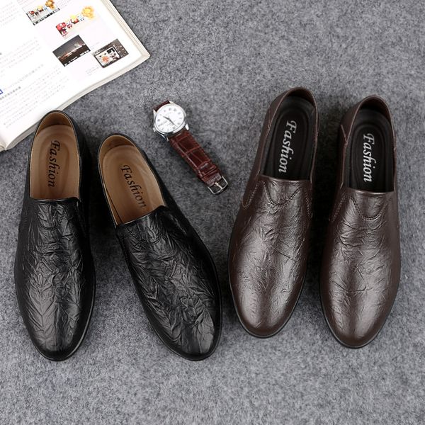 

summer casual men shoes men loafers 2019 fashion driving shoes mens business casual moccasins light zapatos de hombre hc-067, Black