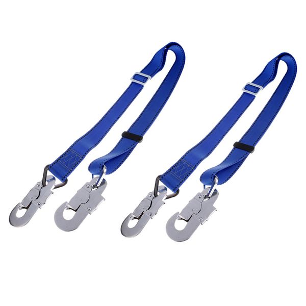 

2pcs safety protection adjustable webbing harness lanyard rock climbing 23kn