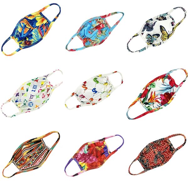 

11lph 50 1pcs designer printed face masks thick 3-layer for shipping dust air blocking mask pollution protection or ems f #829, Black