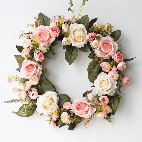 

artificial lavender flower wreath peony flower garlands for door hanging wall window party decoration wedding