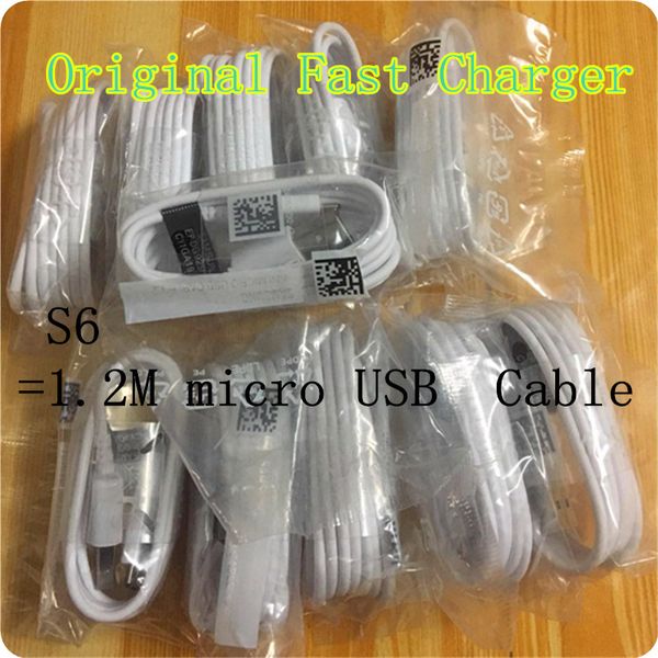 

100 original 1 2m micro u b fa t charger cable data ync fa t charging for am ung galaxy 6 7 note 4 5 edge 4