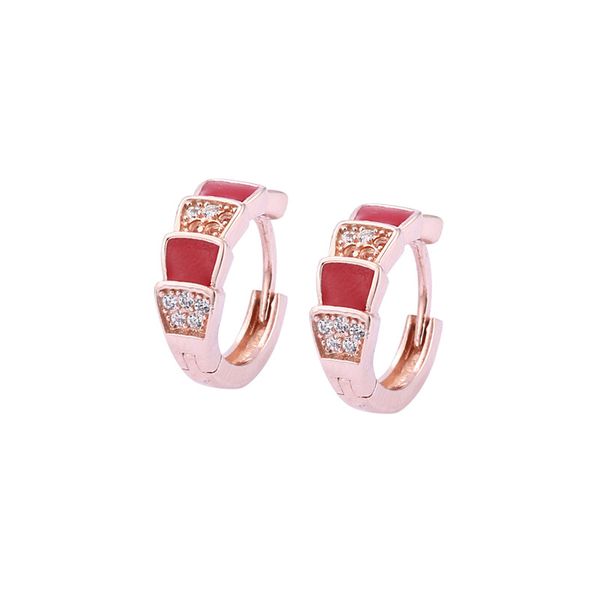 

harlig sterling silver s925 rose gold earrings for women allergy fashion jewelry trendy style, Golden;silver