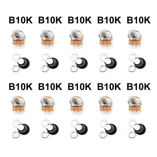 

5 шт. wh148 b1k b2k b5k b10k b20k b50k b100k b500k 3pin 15 мм потенциометр вала 1k 2k 5k 10k 50k 100k 500k