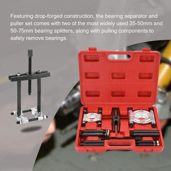 

bearing removal tool set 12pcs bearing separator set bar-type splitter gear puller wheel tool kit 35-50mm 50-75mm