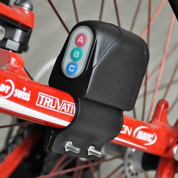 

cycling 4 digital code combination lock bicycle bike motorbike security anti-theft burglar alarm audible sound lock bike locks