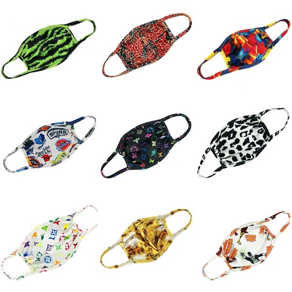 

wholesal mascherine fashion face mask safety masks anti dust pm2.5 dustproof protective face mouth maske designer printed facema #637, Black