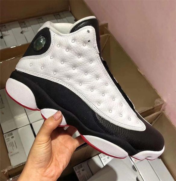 

2020 release 13 he got game 13s black white men casual shoes sneakers authentic quality true red 414571 -104 real carbon fiber with box