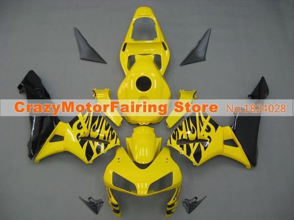 

new abs injection mold motorcycle fairings kits 100% fit for honda cbr600rr f5 03 04 2003 2004 fairing bodywork yellow nice