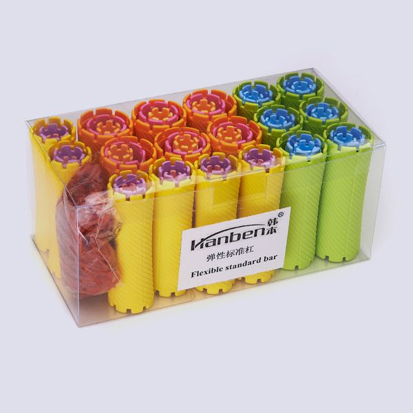 

60pcs/set 10 sizes hair rollers set wave hair cold perm rods kit permanent bar dry wet hair plastic curlers & rubber band u1066