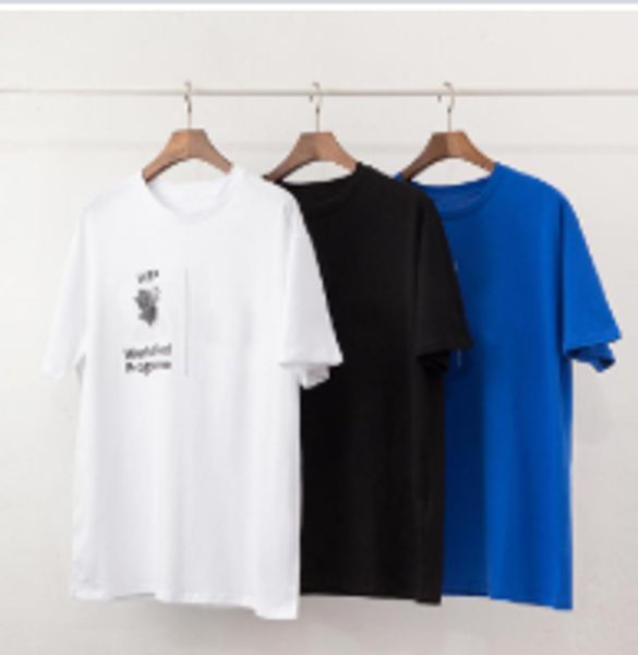 

роскошные мужчины дизайнер футболка новое поступление мужчины женщины высокое качество письмо печати повседневная с коротким рукавом мода му, White;black