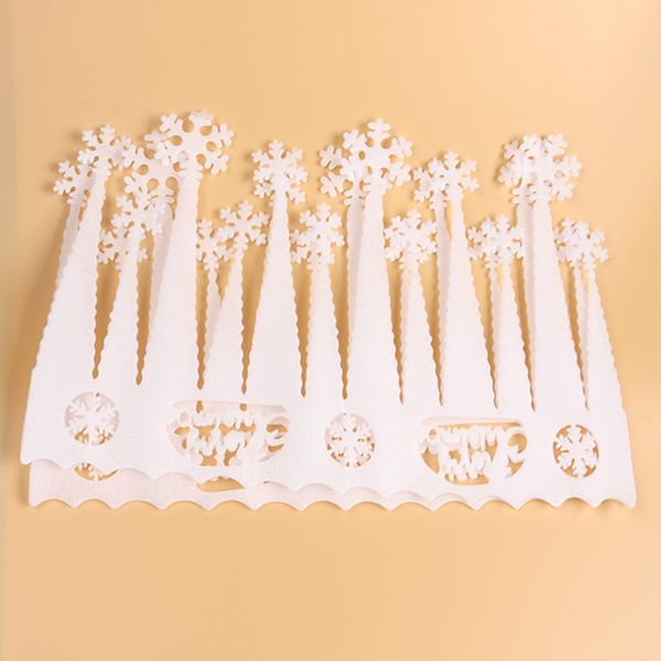 

2pcs/set new vivid white snowflakes ice strip christmas home window decoration ornament party decor