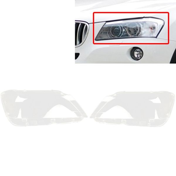 

dhbh-car front headlight headlamp cover headlamp clear lens shell cover replacement for x3 f25 2011-2013