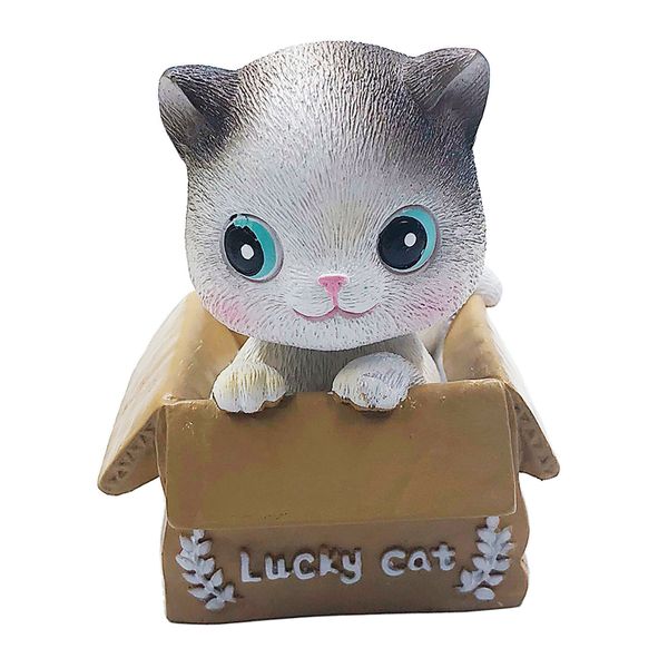 

resin cute lucky cat shaking head figurine car ornament craft home decor