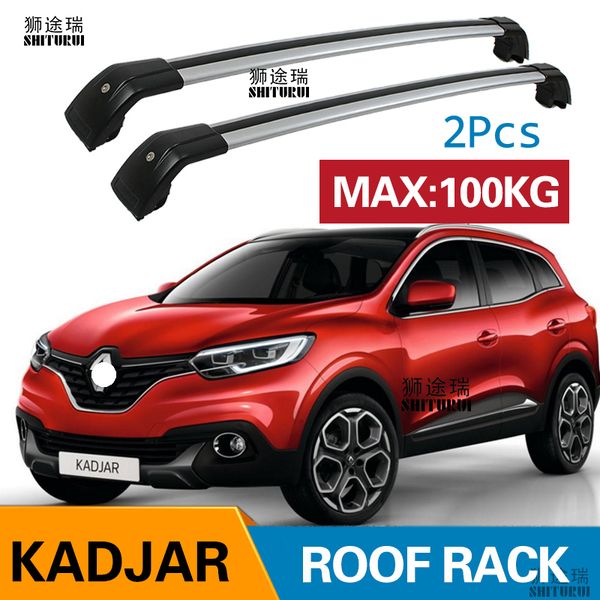 

shiturui 2pcs roof bars for renault talisman estate wogon 2015-2018 aluminum alloy side bars cross rails roof rack luggage