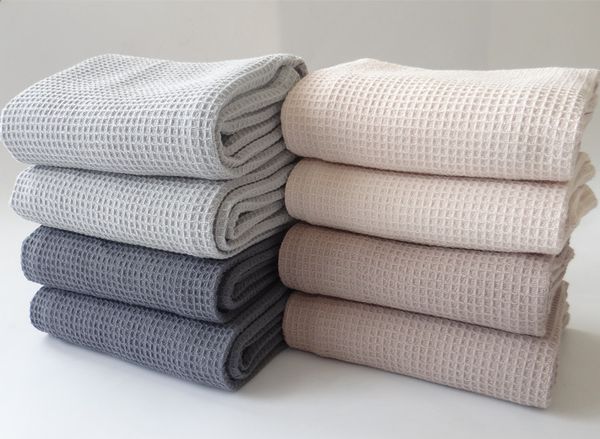 

5pcs/lot restaurant table large napkin linen napkins kitchen towel cleaning cloth tea towel cotton waffle cotton embroidery dish towel