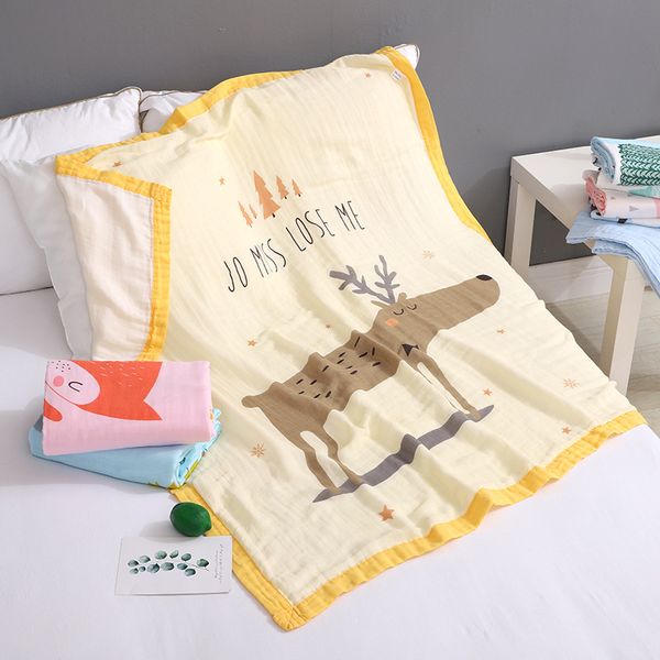 

four-layer cotton child quilt bamboo fiber baby bath towel baby stroller cover blanket newborn wrap towel