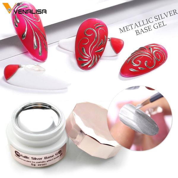 

nail art design uv lacquer metallic silver color base emboss gel metal glitter platinum gel nail polish painting gels, Red;pink