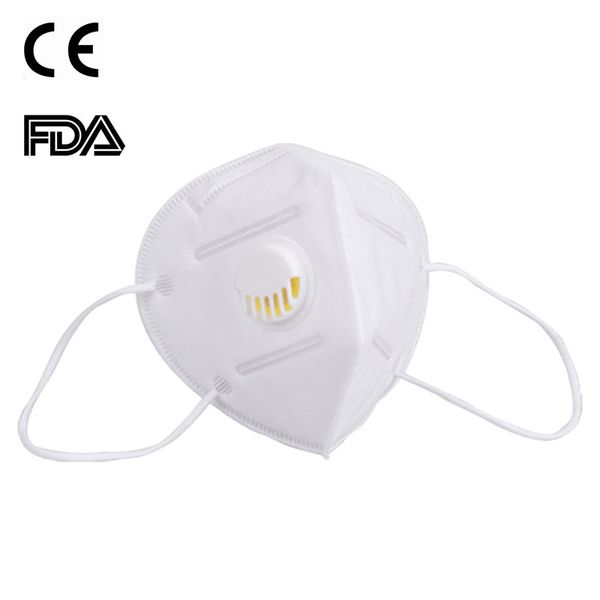 

ce fda n95 mask with breathing valve dhl fast ship folding ffp2 face protective dustproof kn95 masks with self-priming filter seller