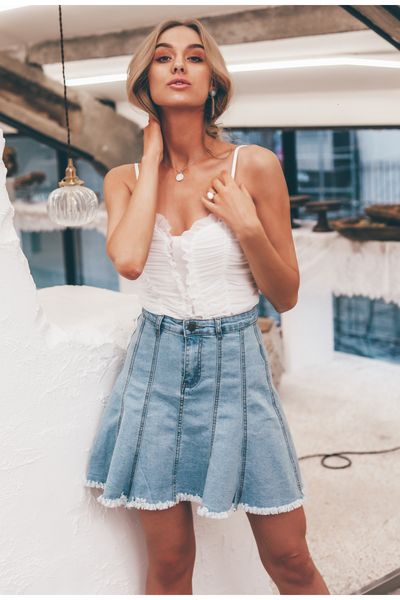 

women skirts denim skirt a elegant line women denim mini skirt high waist tassel female blue casual short summer fashion skirts 2019, Black