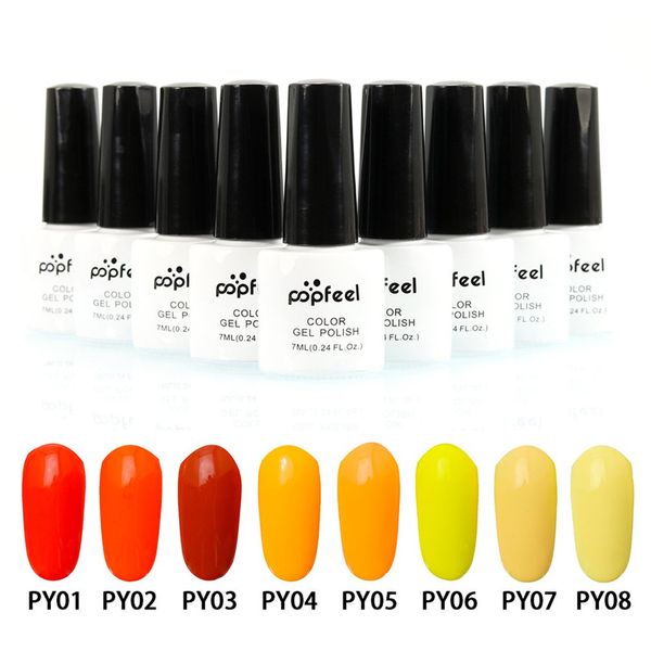 

7ml green/orange series gel polish soak-off nail polish uv led manicure tools nail varnish for art salon design