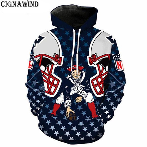 

new cool england patriots atlanta broncos hoodie 3d print men/women hoodies fashion sweatshirts hip hop sweatshirt streetwear, Black
