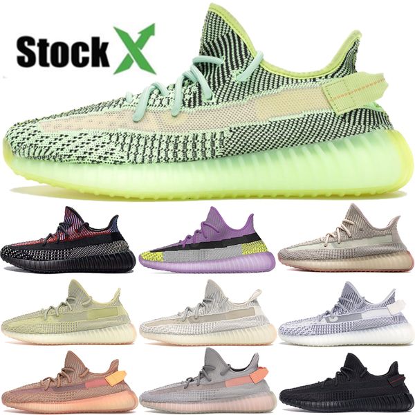 

new yecheil yeshaya 3m reflective kanye west v2 running shoes black static cloud white antlia static caly bred men women designer sneakers, White;red