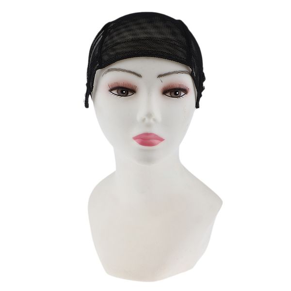 

adjustable weaving net wig cap wig making weave cap elastic hair net black