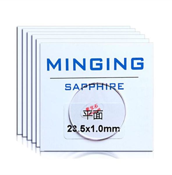 

1pc 1.0mm thickness flat sapphire watch crystal diameter from 26~33.5mm watch glasses