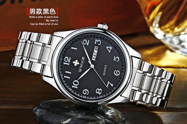 

one piece genuine brand retro couple watches just for you, Slivery;brown