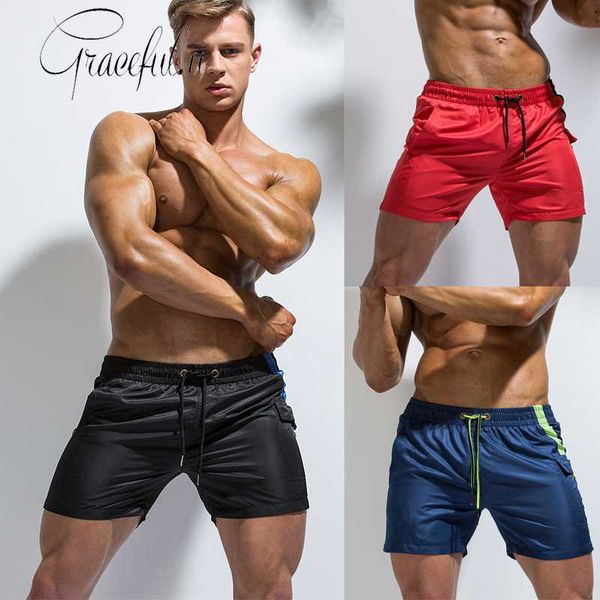

2019 mens swim shorts beach pants loose casual men's beach pants sports man swimsuit swim trunks summer bathing wear