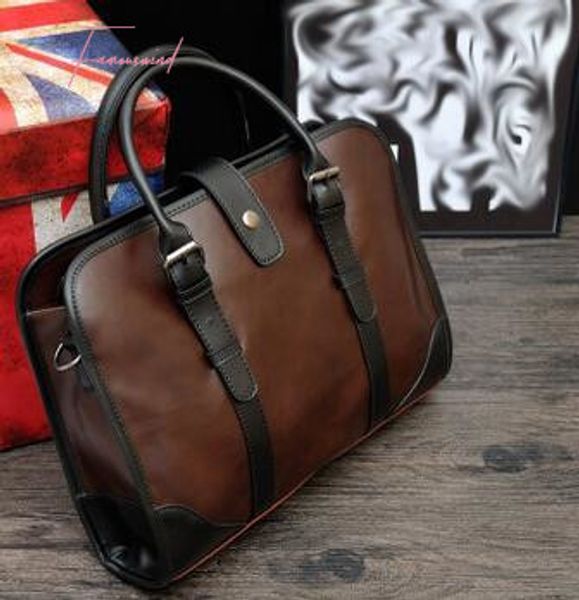 

new trend business handbag mens shoulder briefcase