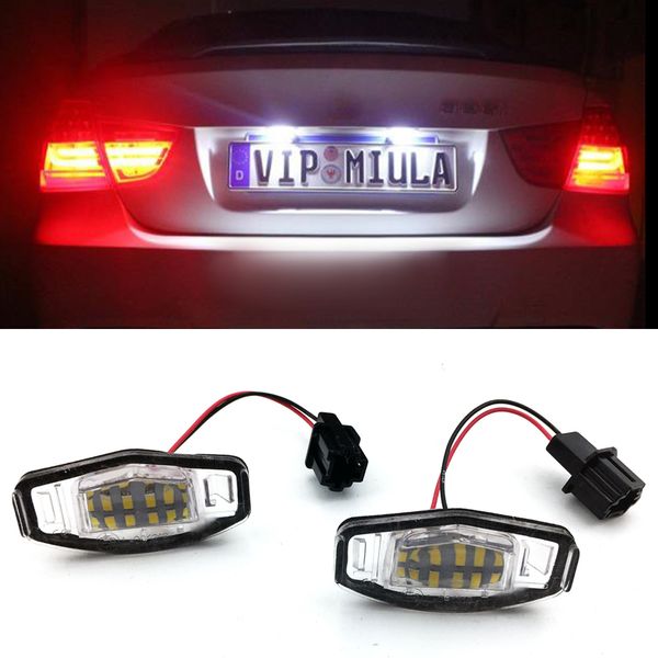 2 Stück weiße OEM-Fit LED-Kennzeichenbeleuchtung für Acura MDX RL TL TSX ILX für Honda Civic Accord Odyssey Lizenzlampe