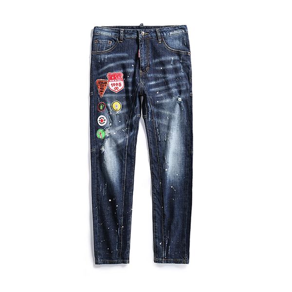 

2019 new men's jeans fashion casual europe and the united states spring and autumn pants motorcycle rider men's fashion fash