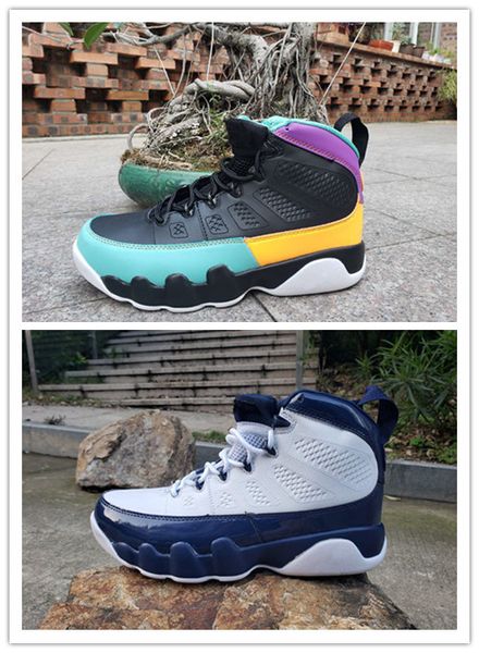 

wholesale new 9 iv white blue black low men basketball shoes sports 9s sneakers fashion trainers with box size 7-13