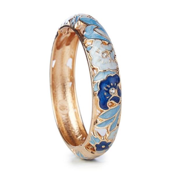 

ujoy cloisonne beautiful bangle trendy jewelry vintage accessories 88a09, Black