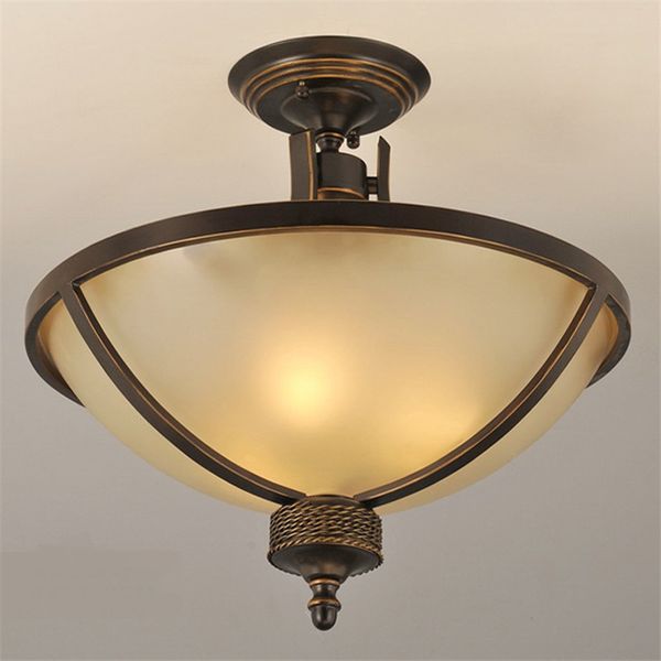 2019 Rural Antique Ceiling Lamp Glass Ceiling Light For Living