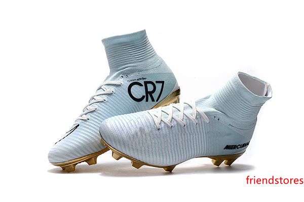 

оригинальное белое золото cr7 унисекс футбольные бутсы mercurial superfly v cr7 fg детская футбольная обувь ronaldo детские футбольные бутсы