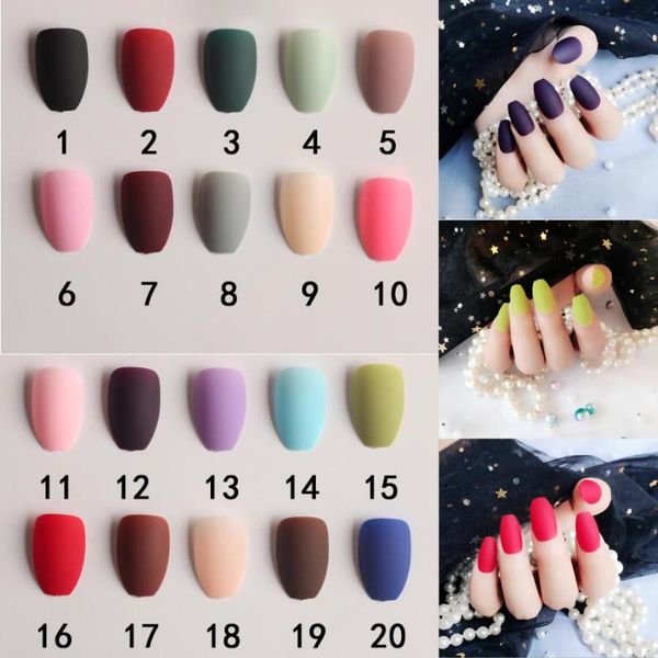 

24pcs fashion matter colorful ballerina false nails full cover finger fake nail tips