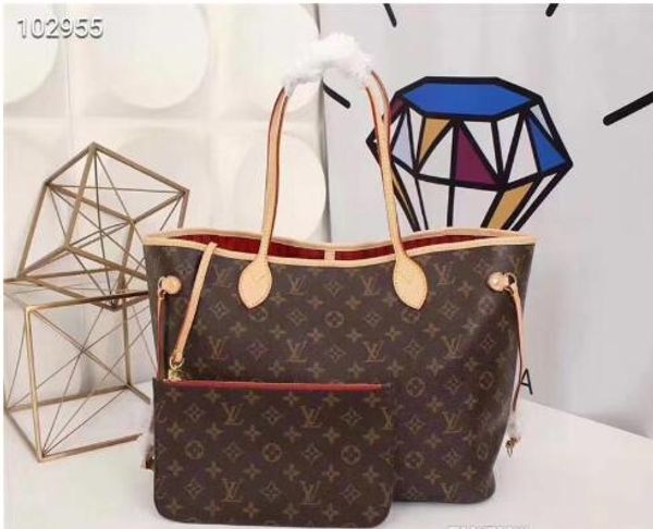 

New de igner leather de igner lux handbag pur e l letter neverfull handbag white printing pur e women de igner bag