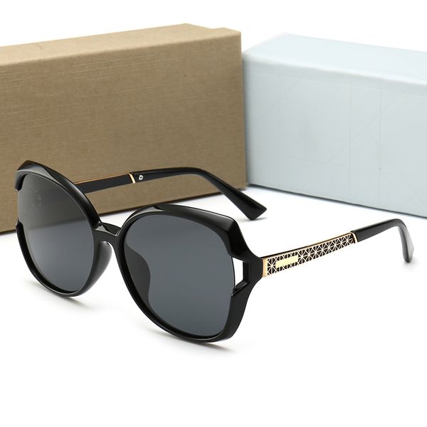 

new high-quality designer face trend fashion anti-ultraviolet uv400 sunglasses polarized 5-color selection trend glassesmkl1, White;black