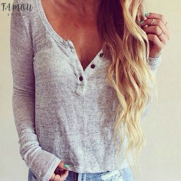 

женская одежда горячая сексуальность спандекс женские глубокий v свободные повседневные рубашки с длинным рукавом трикотаж джемпер топы свит, White