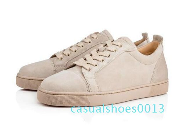 

2020 new loved items shoes red sole sneakers junior men's flat suede men fashion comfortable walking trainers outdoor show c13, Black