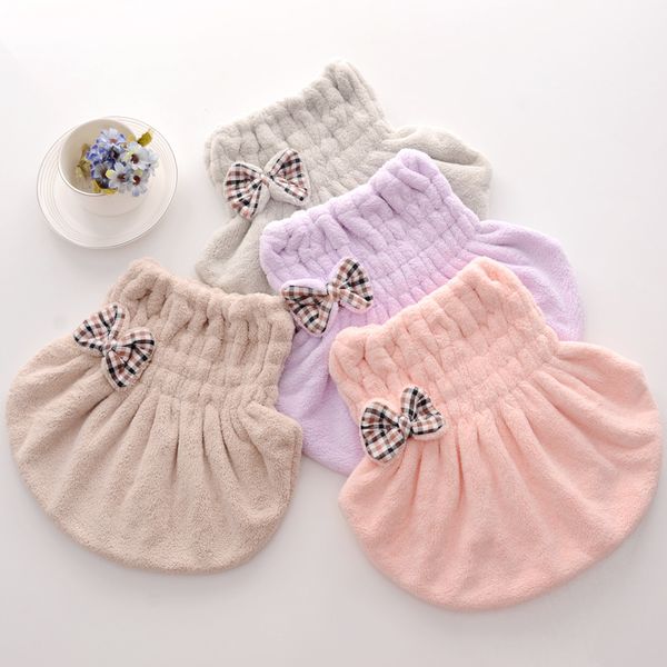 

towel factory direct sales of fat commodity japan wash my hair in the quick-drying water-absorbent bow coral fleece dry cap